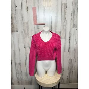 Madden NYC pink sweater size large